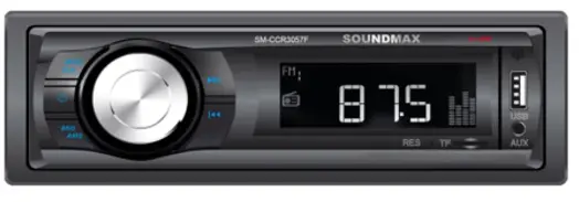 SOUNDMAX SM CCR3057F USB or MicroSD Media Player-