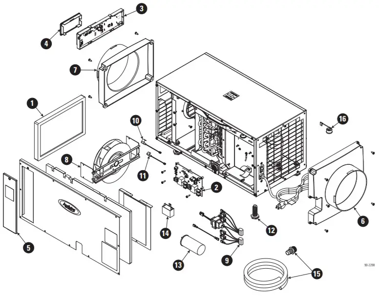 Aprilaire E070 Dehumidifier-SERVICE PARTS