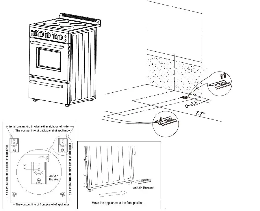Forno FFSEL6090 24Inches Loiano Electric Range-15