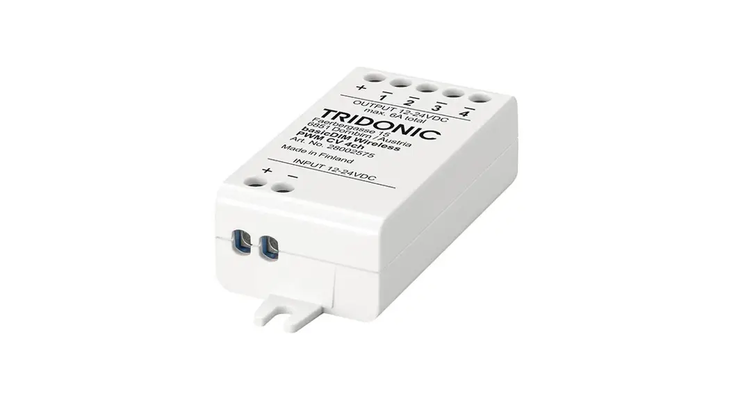 Tridonic Pwm Cv 4ch Basicdim Wireless Installation Guide