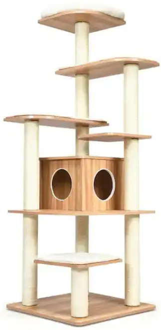 FORCLOVER AMT0082 Wooden Cat Tower-fig1