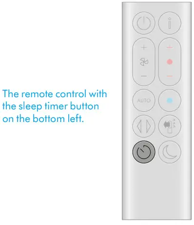 Dyson HP04 Pure Hot plus Cool Purifying Heater+Fan - Sleep timer