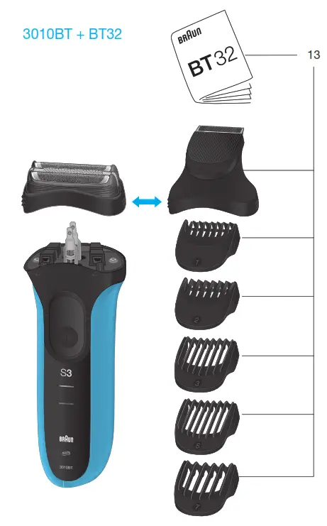 BRAUN 3080 Series 3 Shaver for Men - fig