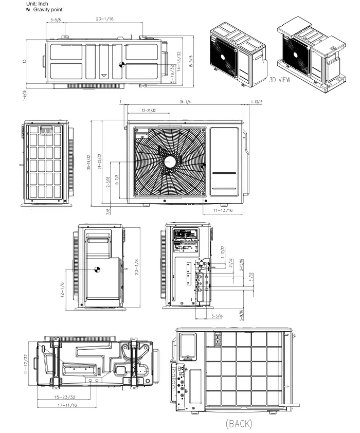 LG LMU243HV 24k BTU Outdoor Condenser - fig