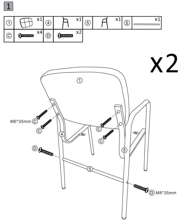 Yaheetech 612526 Dining Room Chairs-fig3
