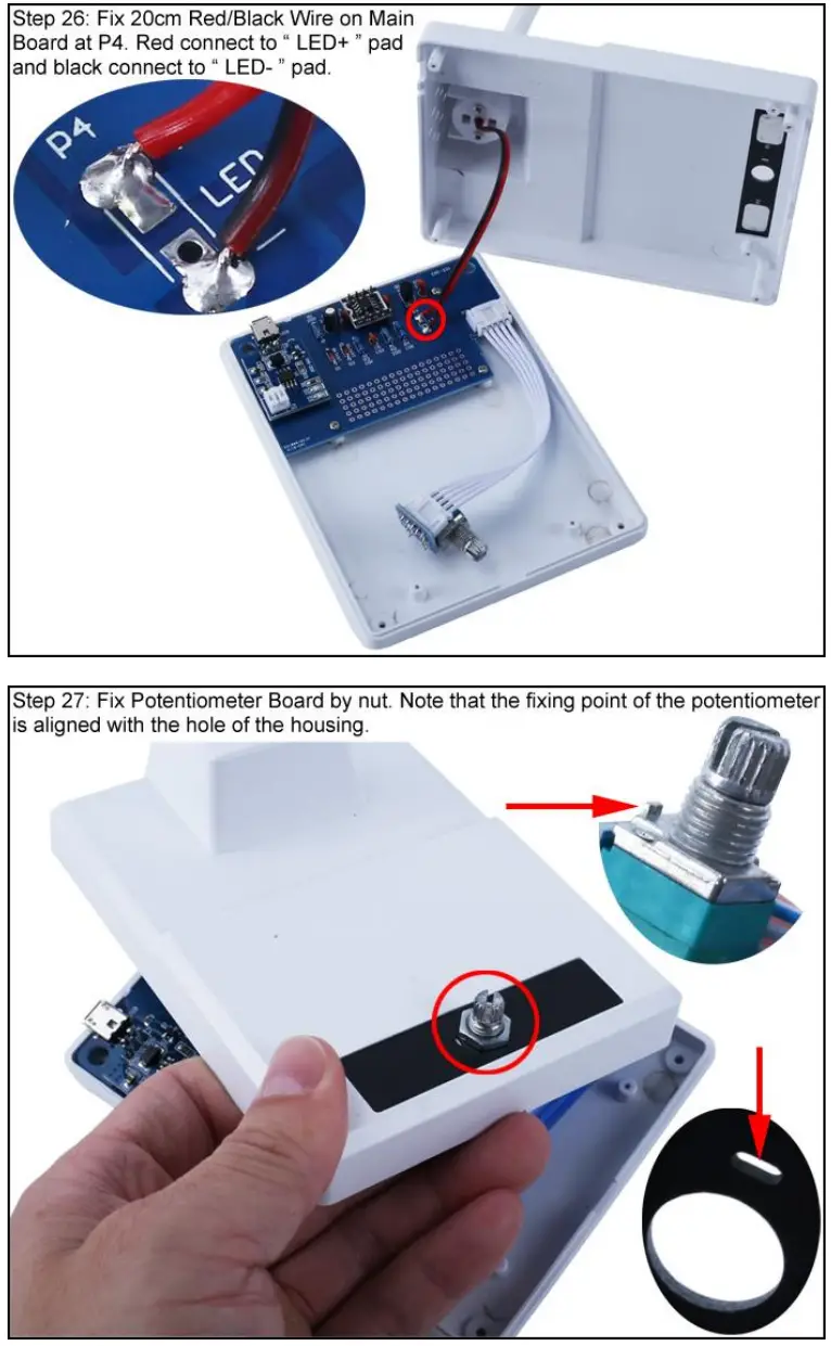 ICStation GY20781 1 LED Dimming Table Lamp DIY Kit-fig16