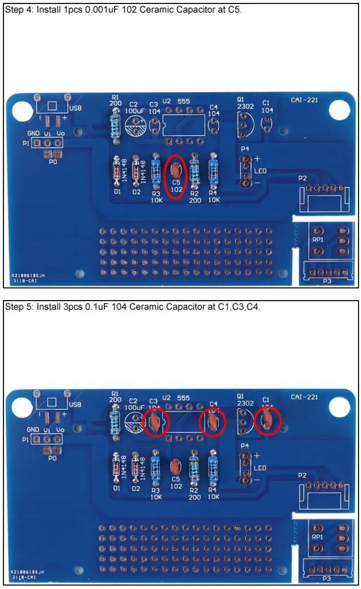 ICStation GY20781 1 LED Dimming Table Lamp DIY Kit-fig4