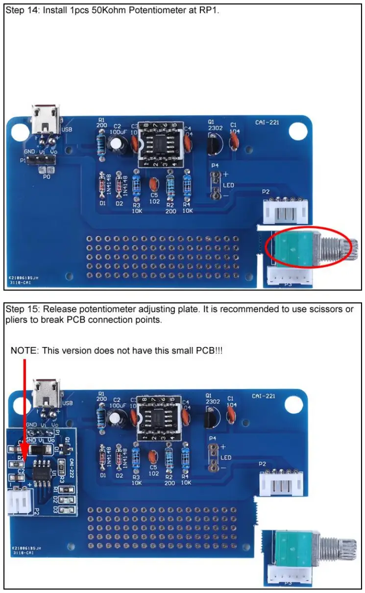 ICStation GY20781 1 LED Dimming Table Lamp DIY Kit-fig9