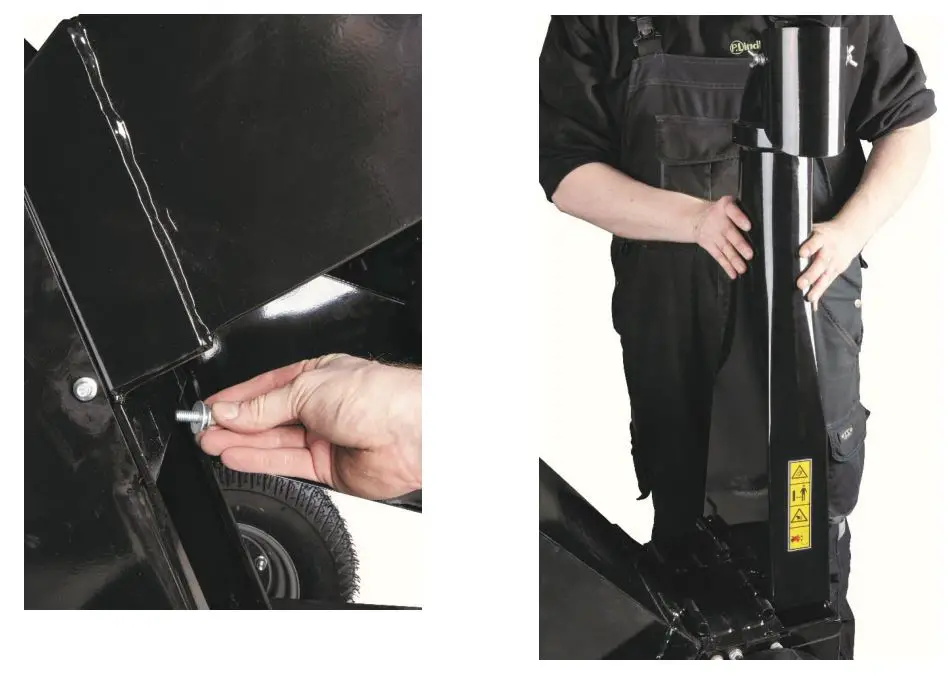 P-Lindberg 9062071 Wood Chipper - Attach the output pipe
