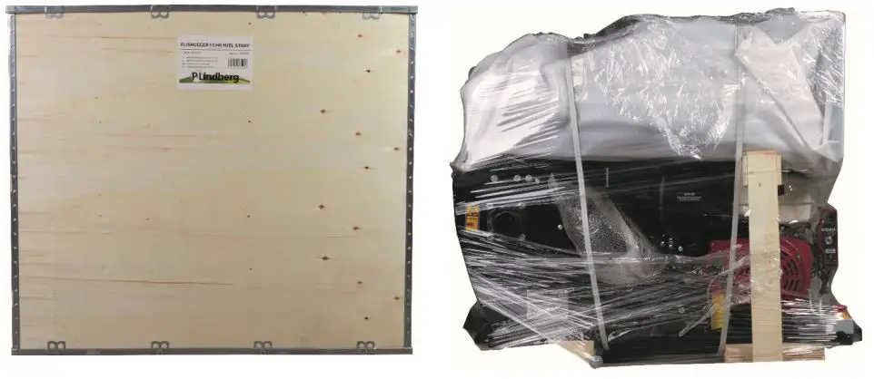 P-Lindberg 9062071 Wood Chipper - Start by unpacking the machine from the wooden