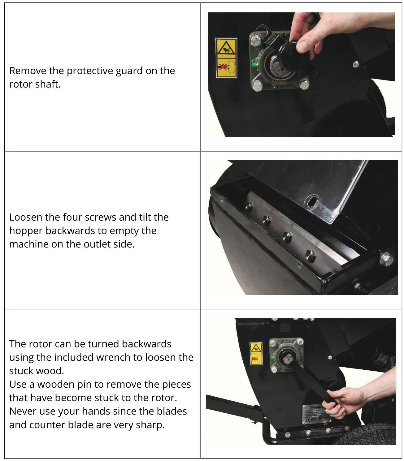 P-Lindberg 9062071 Wood Chipper - Trapped wood