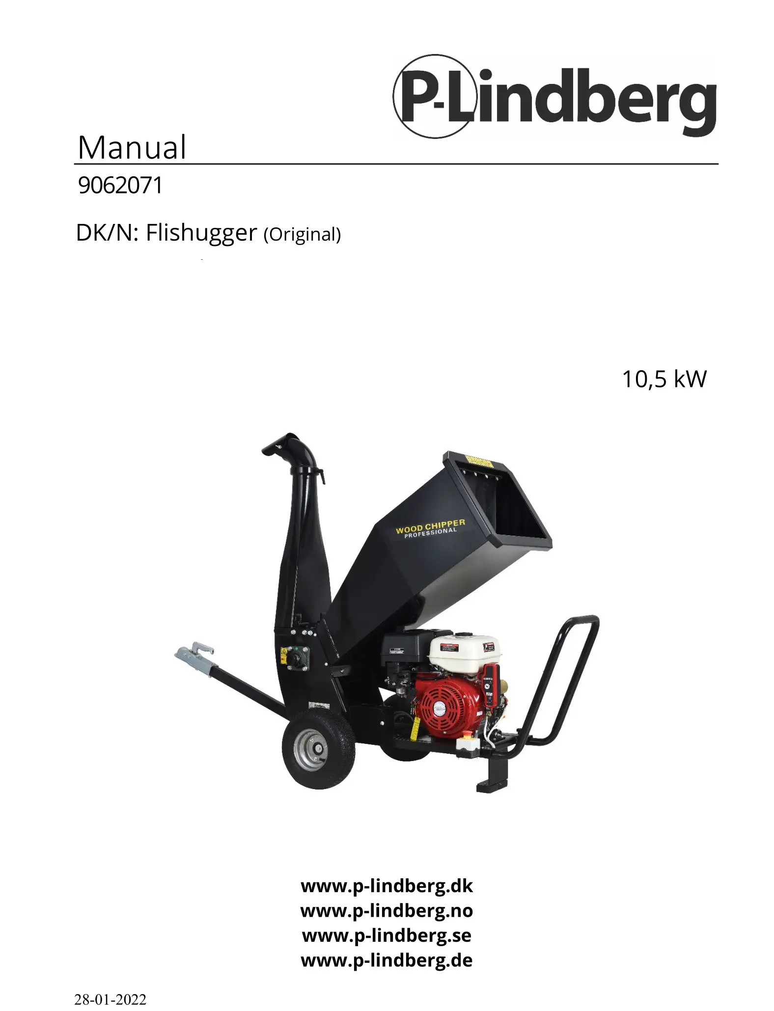 P-Lindberg 9062071 Wood Chipper User Manual