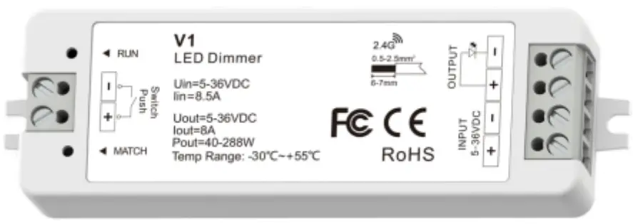 V1 Single Color LED Controller