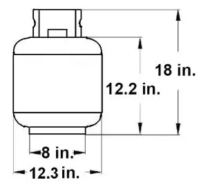 Cuisinart 36″ Four Burner Gas Griddle CGG-0036 User Manual - LP gas cylinder used