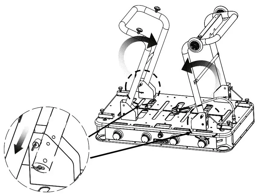Cuisinart 36″ Four Burner Gas Griddle CGG-0036 User Manual - To collapse your griddle