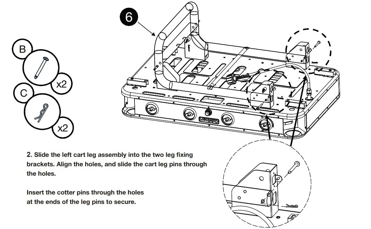 Cuisinart 36″ Four Burner Gas Griddle CGG-0036 User Manual - ASSEMBLY INSTRUCTIONS