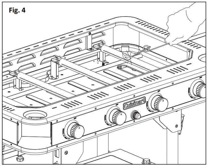 Cuisinart 36″ Four Burner Gas Griddle CGG-0036 User Manual - Figure 4