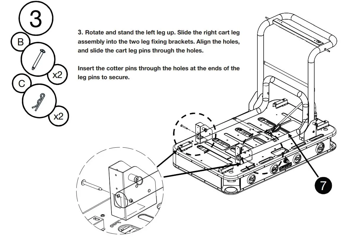 Cuisinart 36″ Four Burner Gas Griddle CGG-0036 User Manual - ASSEMBLY INSTRUCTIONS