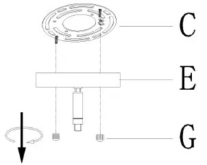 ZEVNI-A04701-Daryl-5-Light-Black-Brass-Transitional-Chandelier-FIG-3