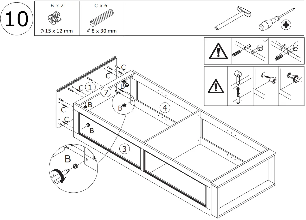 FUFU GAGA LJY-KF210189-01 Off-white Mdf 4-Shelf Bookcase - fig 15