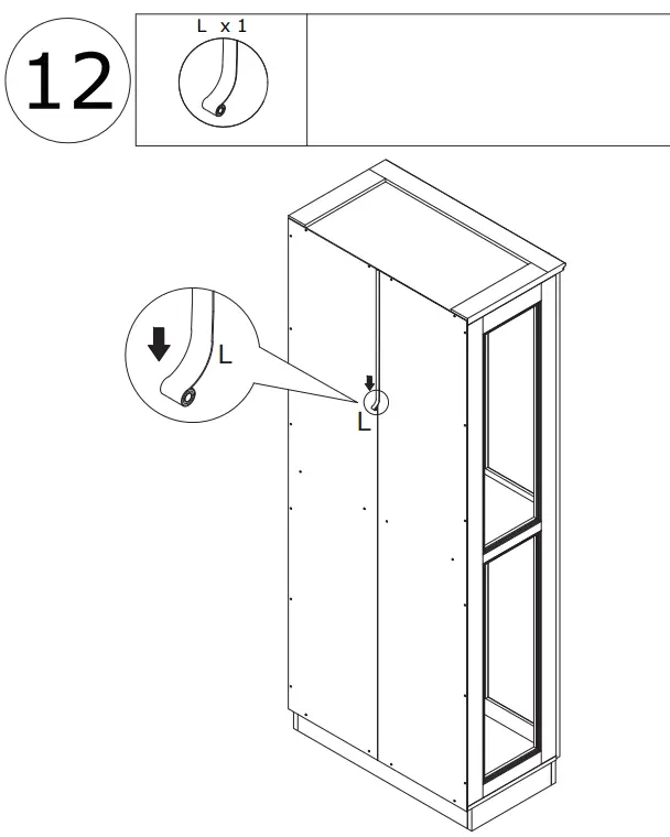 FUFU GAGA LJY-KF210189-01 Off-white Mdf 4-Shelf Bookcase - fig 17