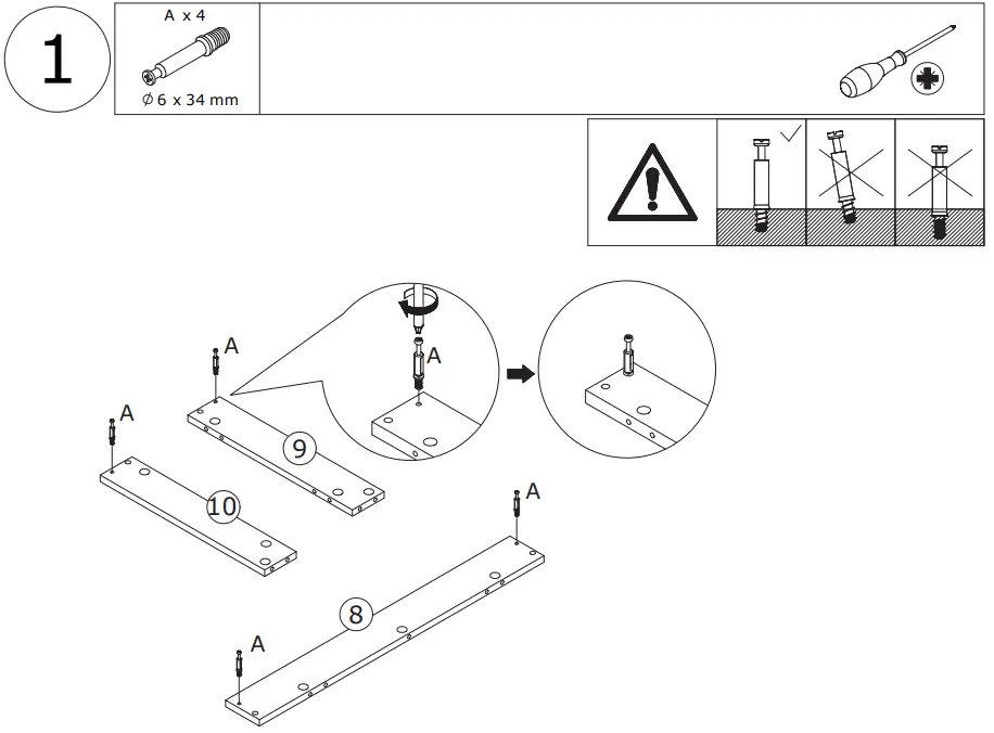 FUFU GAGA LJY-KF210189-01 Off-white Mdf 4-Shelf Bookcase - fig 6