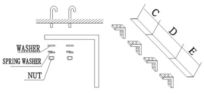 LAVEX INDUSTRIAL 687FM1506SS Air Curtains - brackets as shown