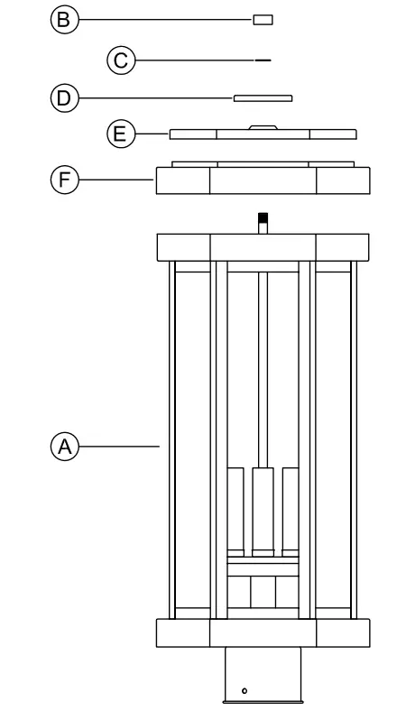 PROGRESS LIGHTING P540104 3-Light Post Mount - fig 1