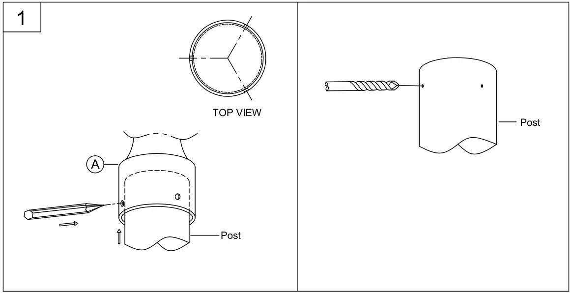 PROGRESS LIGHTING P540104 3-Light Post Mount - fig 3