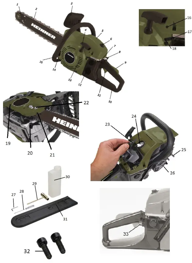 HEINNER-VMF004-Gasoline-Chainsaw-fig-1