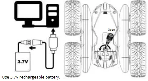FLIP STX-T03B Stunt Force RC Toys Car 04