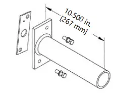 Square Pole Mounting Arm 
