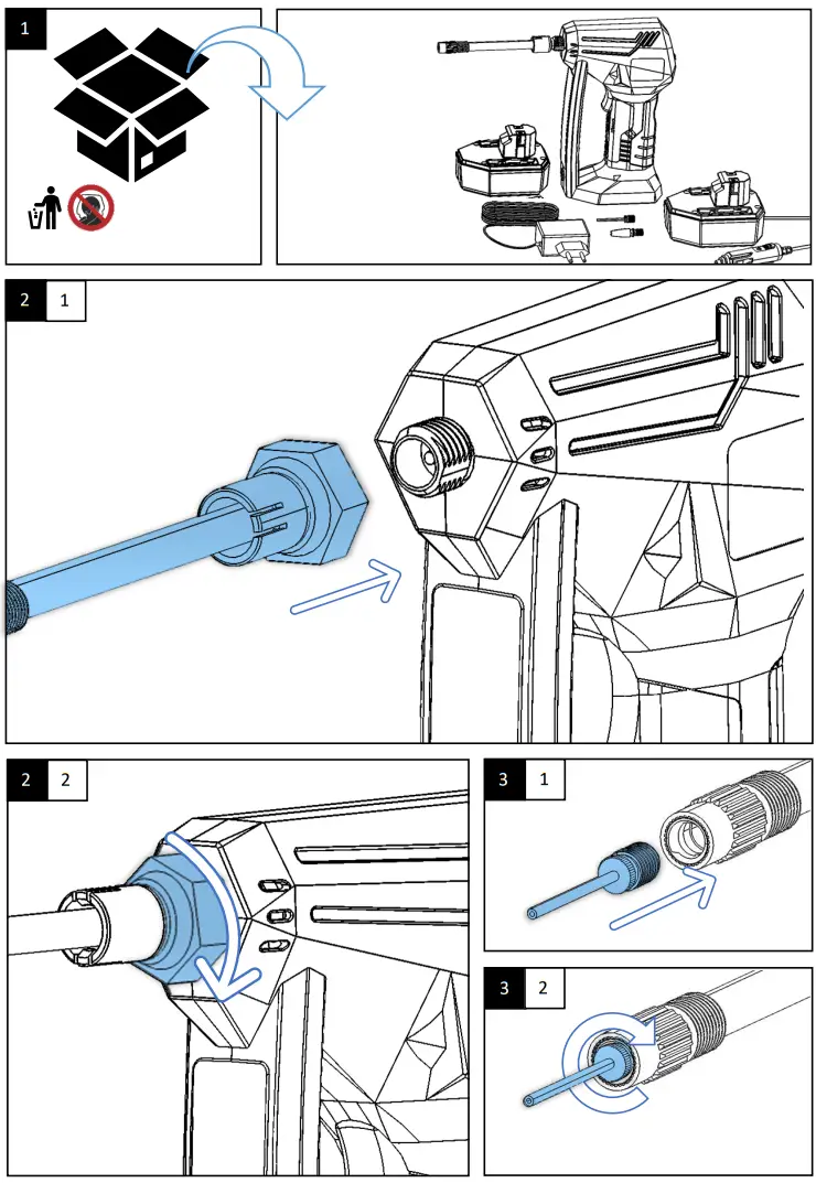 Westfalia 953957 Battery Powered 12V Air Pump - fig 2