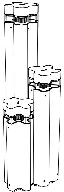 Artemide Logico Garden 3x120 Logico Triple Outdoor LED Garden Light -