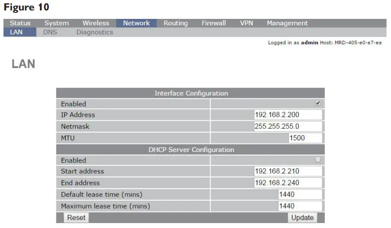 westermo MRD 405 Industrial 4G LTE Router - LAN