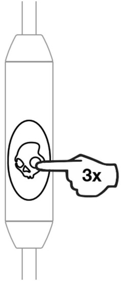 Skullcandy Cassette Junior Volume Limiting Wired Headphones - track back
