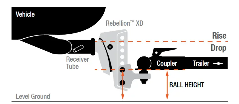 CURT-45969-85-Rebellion-XD-ShockDrop-Ball-Mount-FIG-5