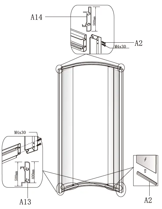 VIDALUX-Kontrast-800-Quadrant-Hydro-Shower-Cabin-FIG-4