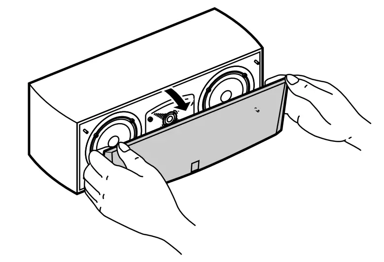 YAMAHA NS-C444 2-Way Center Channel Speaker - REMOVING