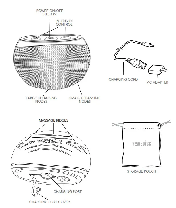 Homedics BDY-300 Silicone Body Cleanser 1