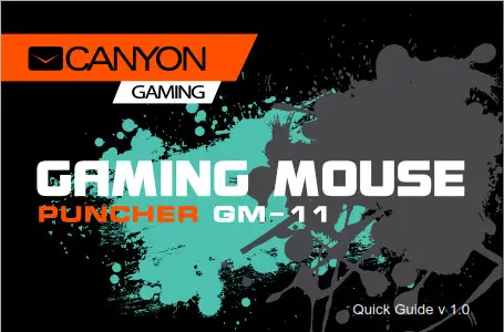 CANYON GM-11 Puncher Gaming Mouse with 7 Programmable Buttons