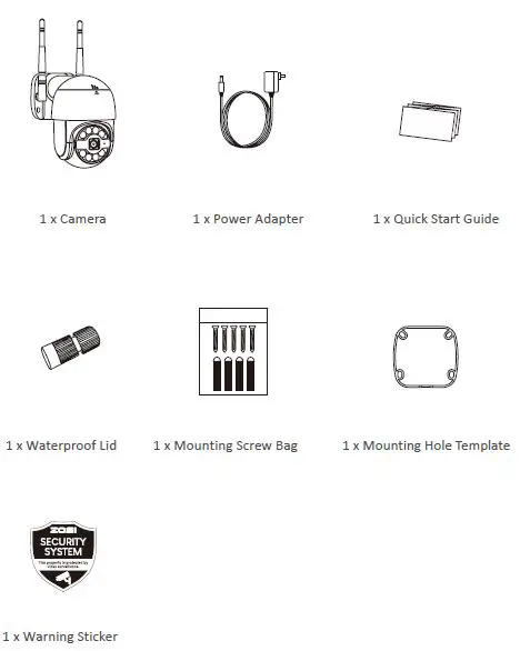 ZOSI C289 Pan Tilt Zoom WiFi Camera fig1