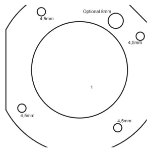 WatchGas Beacon Sounder - DRILLING TEMPLATE