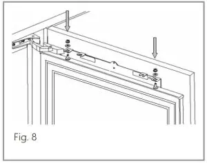 FIG 10 Mounting the fascia doors