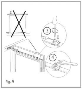 FIG 11 Mounting the fascia doors