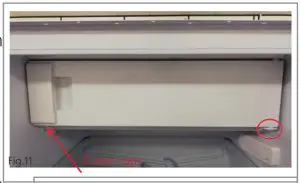 FIG 13 Reversing the Icebox door