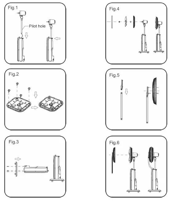 DEFY MF 8000 B Mist Fan- Assembly