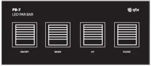 qtx PB-7 High Power Foldable PAR Bar - Foot Controller