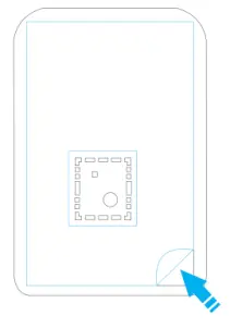 Remove the adhesive film cover