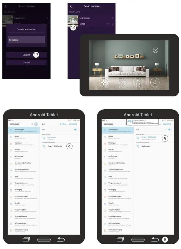 ELRO AS90CA HD Pan Tilt Security Camera - Installation Android 2